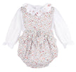 Casero & Associates Woodland Scallops Overall, Red - Little Miss Muffin Children & Home