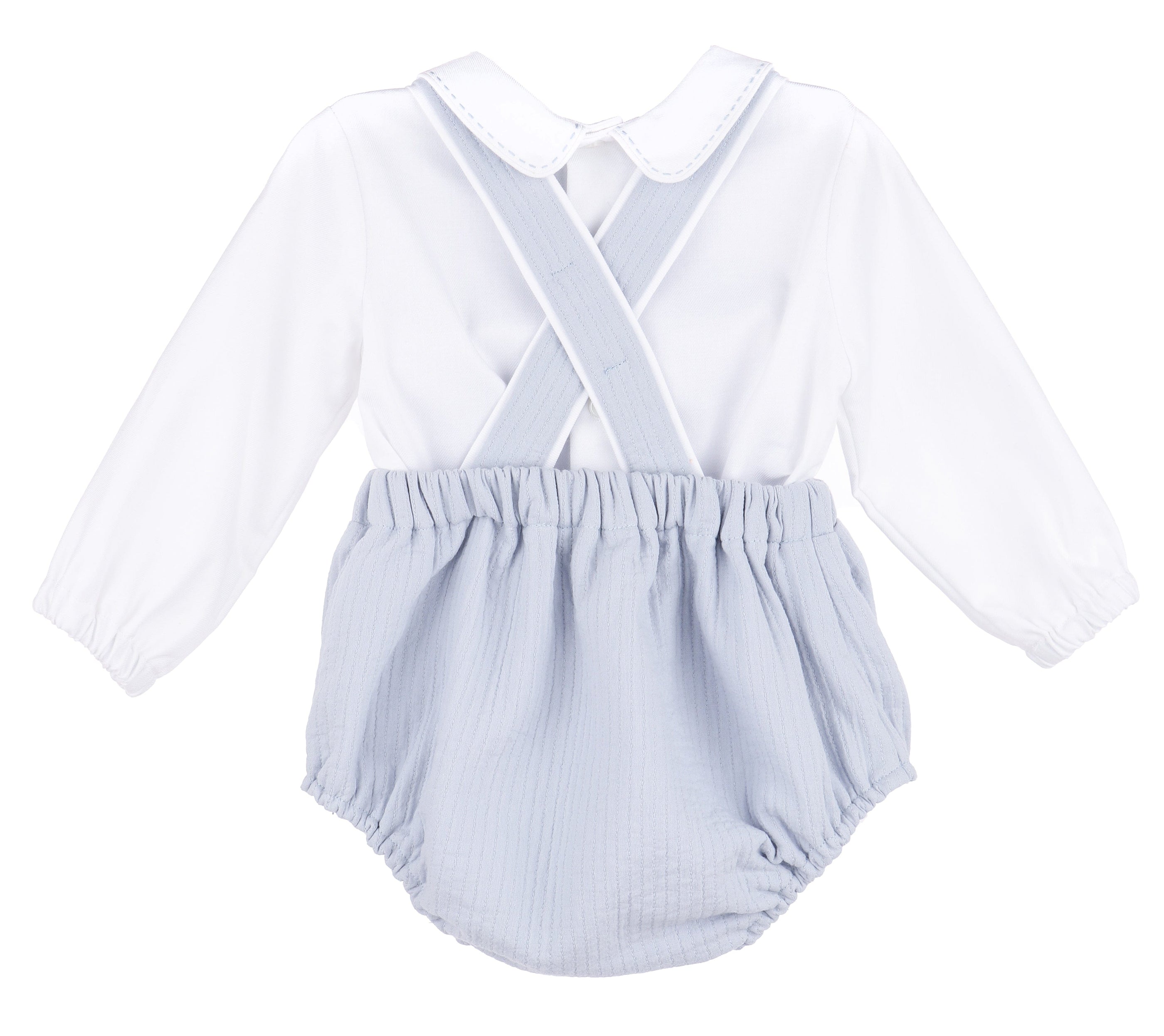 Casero & Associates Sweater Weather Boy Overall, Blue - Little Miss Muffin Children & Home