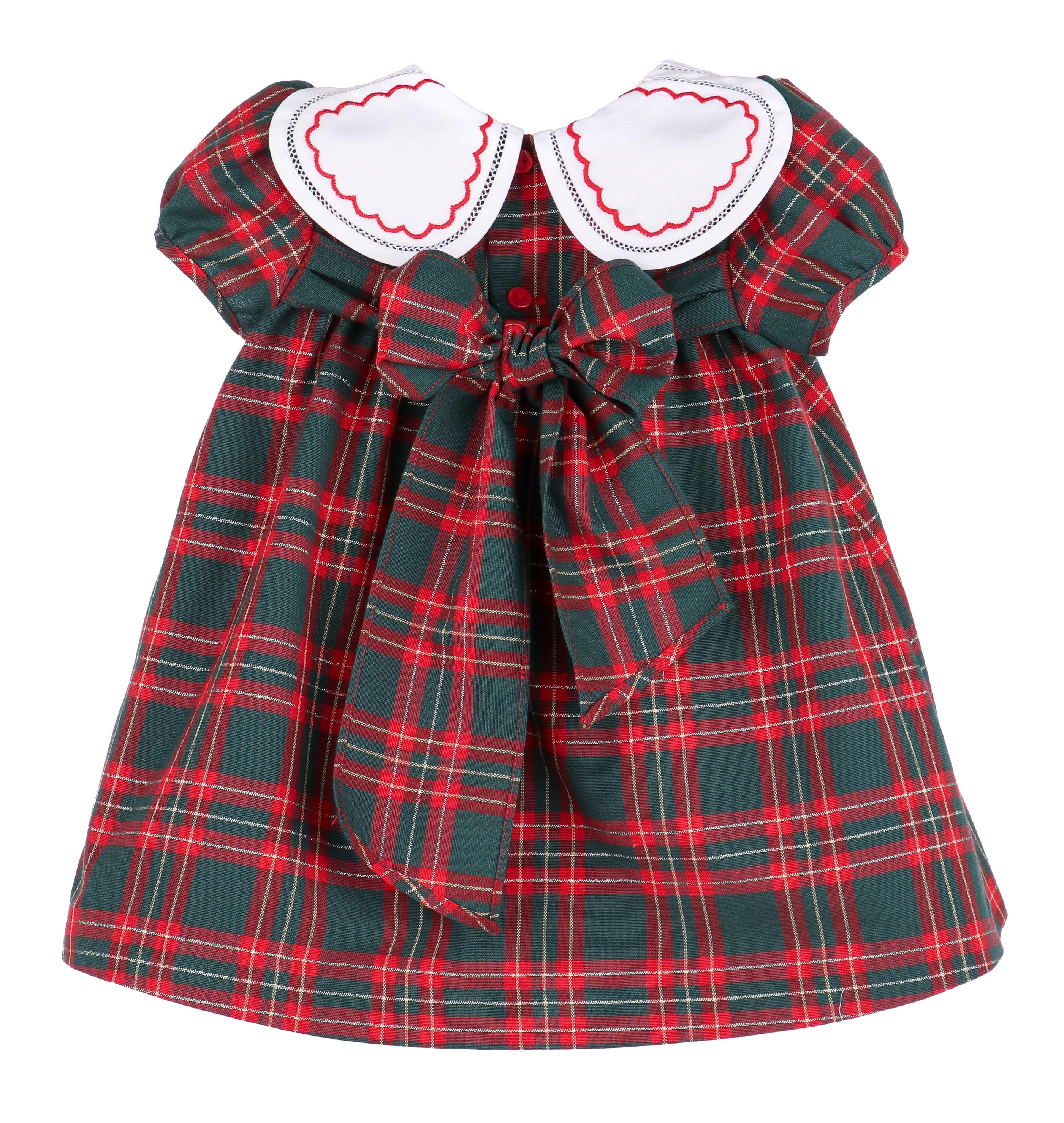 Casero & Associates Holiday Plaid Petal Float, Red/Green - Little Miss Muffin Children & Home