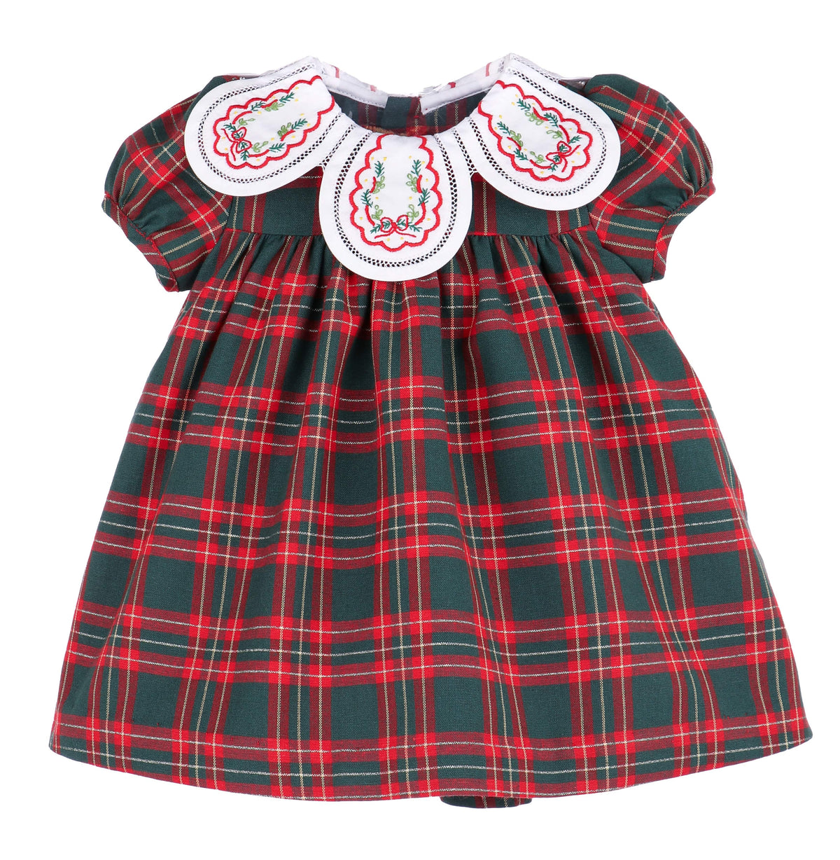 Casero & Associates Holiday Plaid Petal Float, Red/Green - Little Miss Muffin Children & Home