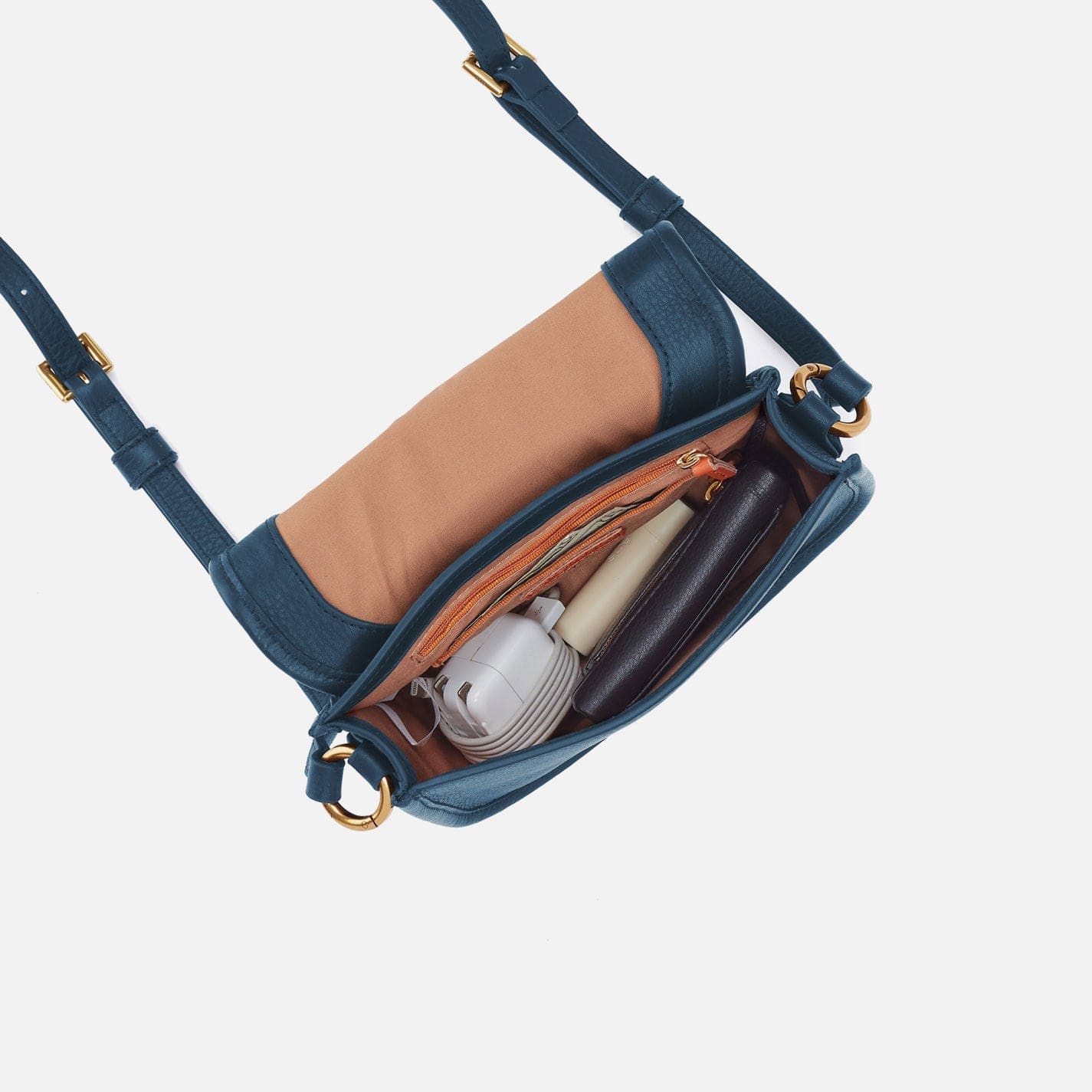 Hobo Kiva Small Crossbody in Pebbled Leather, Peacock Feather - Little Miss Muffin Children & Home