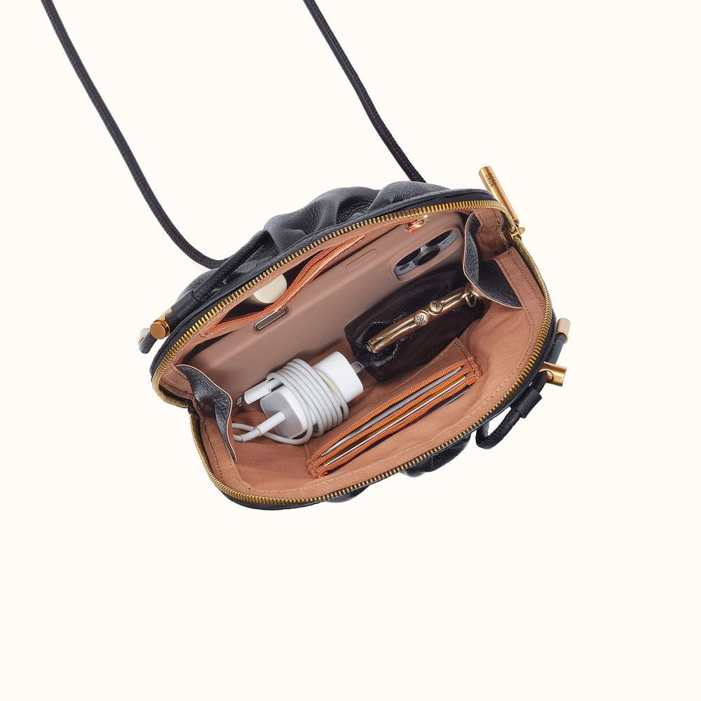 Hobo Isabelle Crossbody Pebbled Leather - Black - Little Miss Muffin Children & Home