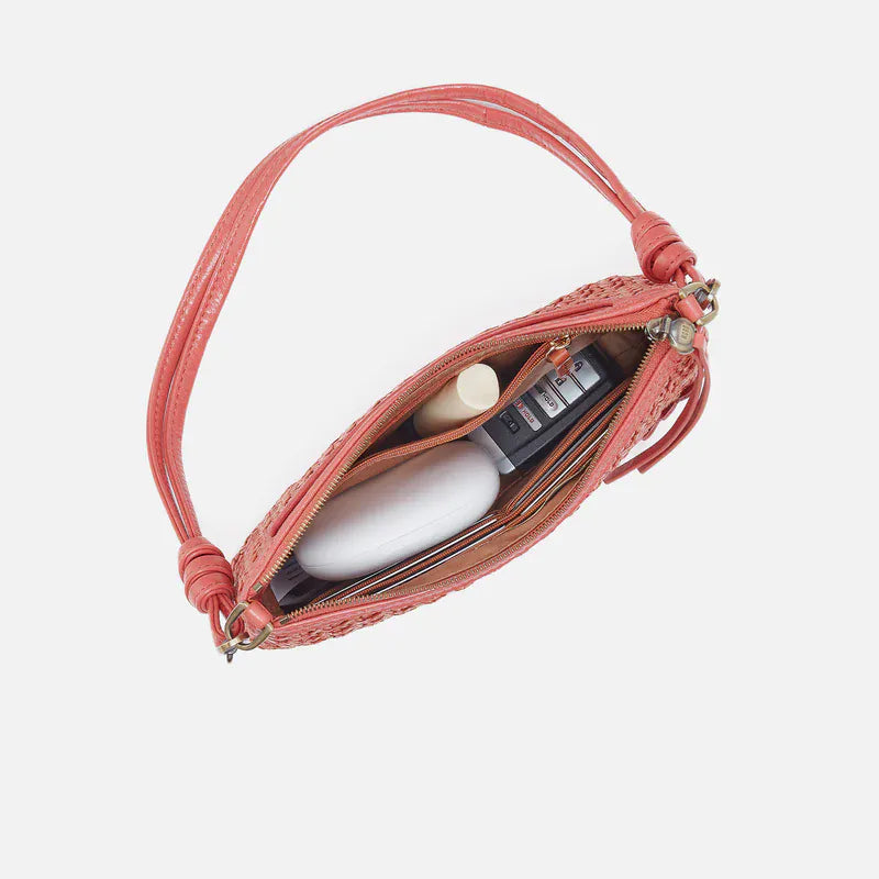 Darcy Crossbody Woven Straw Wild Rose