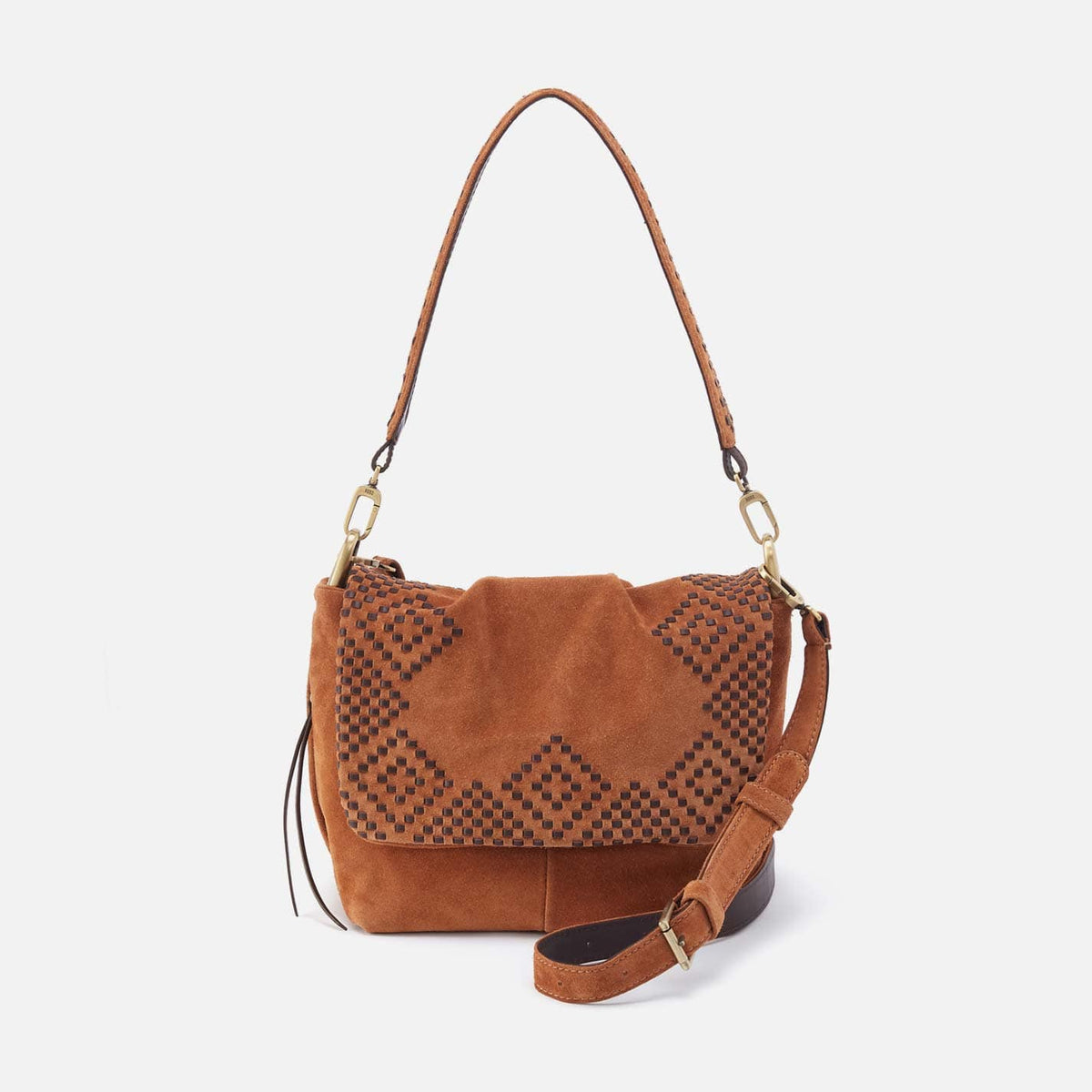 Hobo Harley Convertible Shoulder in Suede Leather, Oak Barrel - Little Miss Muffin Children & Home