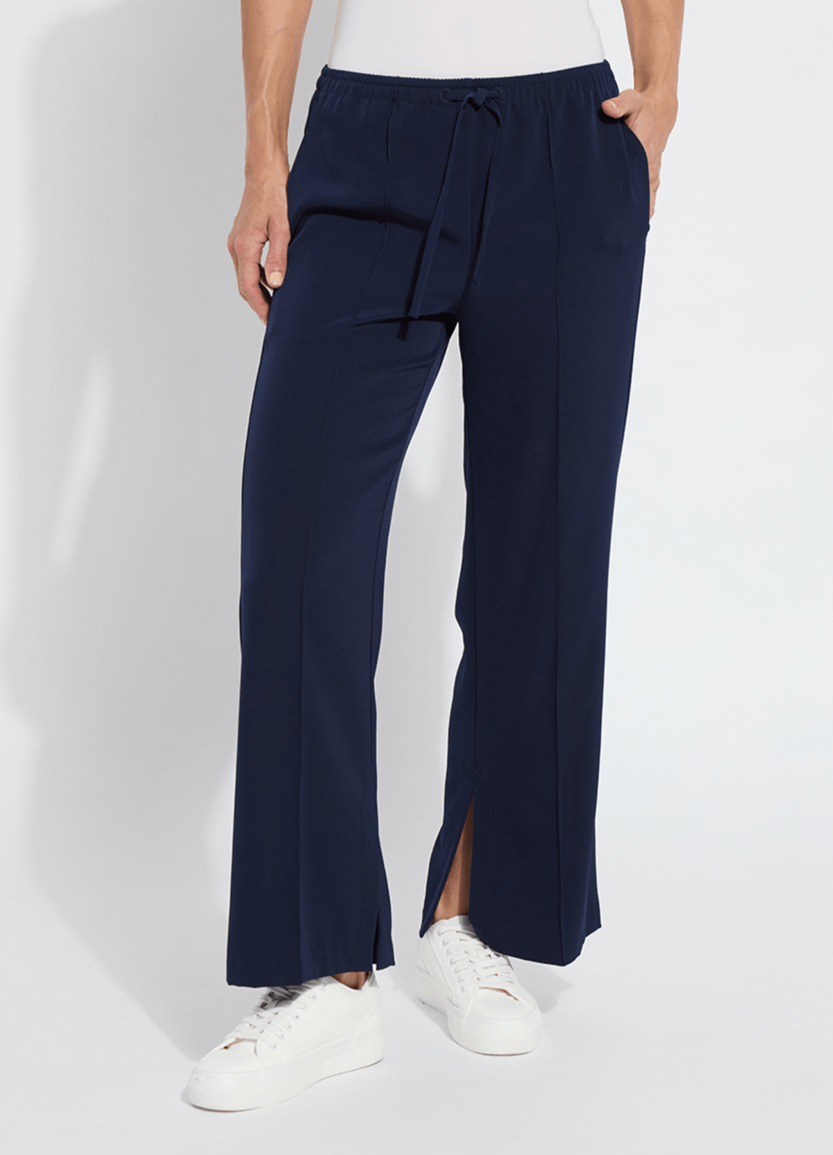 Lysse Lysse Genevieve Drawstring Trouser in True Navy - Little Miss Muffin Children & Home