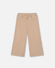 Deux Par Deux Stretch Corduroy Wide Leg Pant in Moonlight - Little Miss Muffin Children & Home