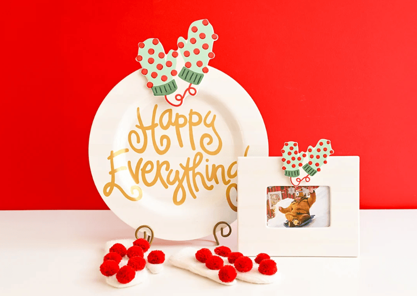 Happy Everything! Pom Pom Mittens Attachment, 2 Available Sizes - Little Miss Muffin Children & Home