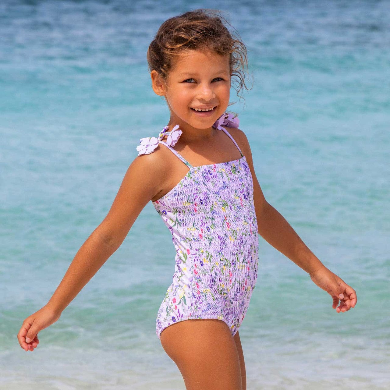 Smocked Wildflower Fields 1pc