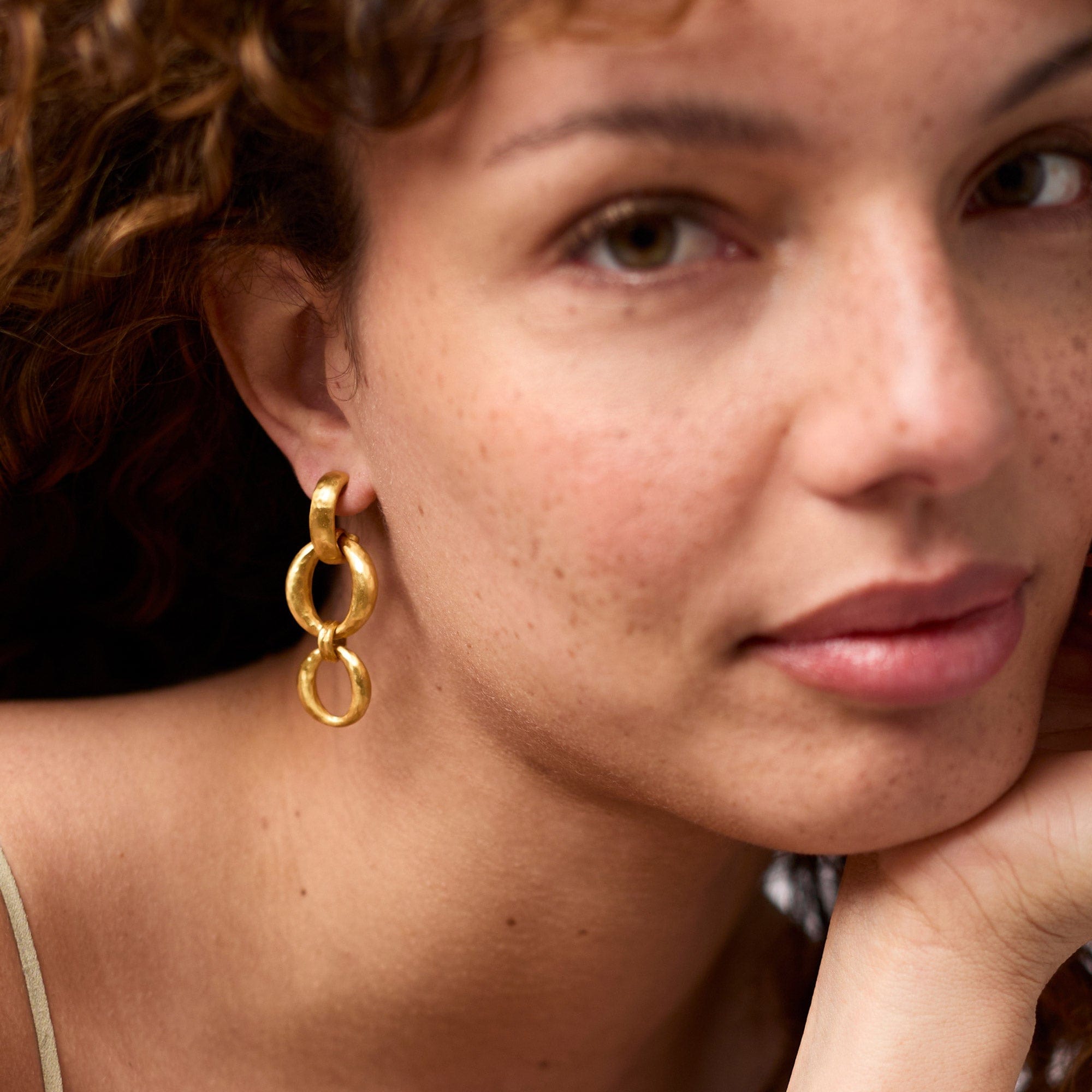Julie Vos Solara Orbit Earring Gold OS - Little Miss Muffin Children & Home
