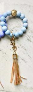 Lanyard Lovebirds O Wristband Keychain Gold Tassel - Little Miss Muffin Children & Home
