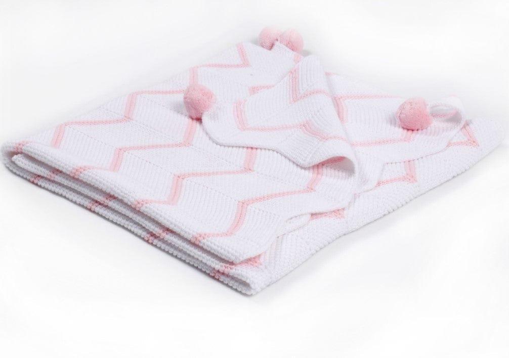 Zsa Zsa and LoLLi Zsa Zsa & LoLLi Baby Quilt Blanket Chevron Stroller Quilt - Little Miss Muffin Children & Home