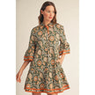 Boho Paisley Floral Dress
