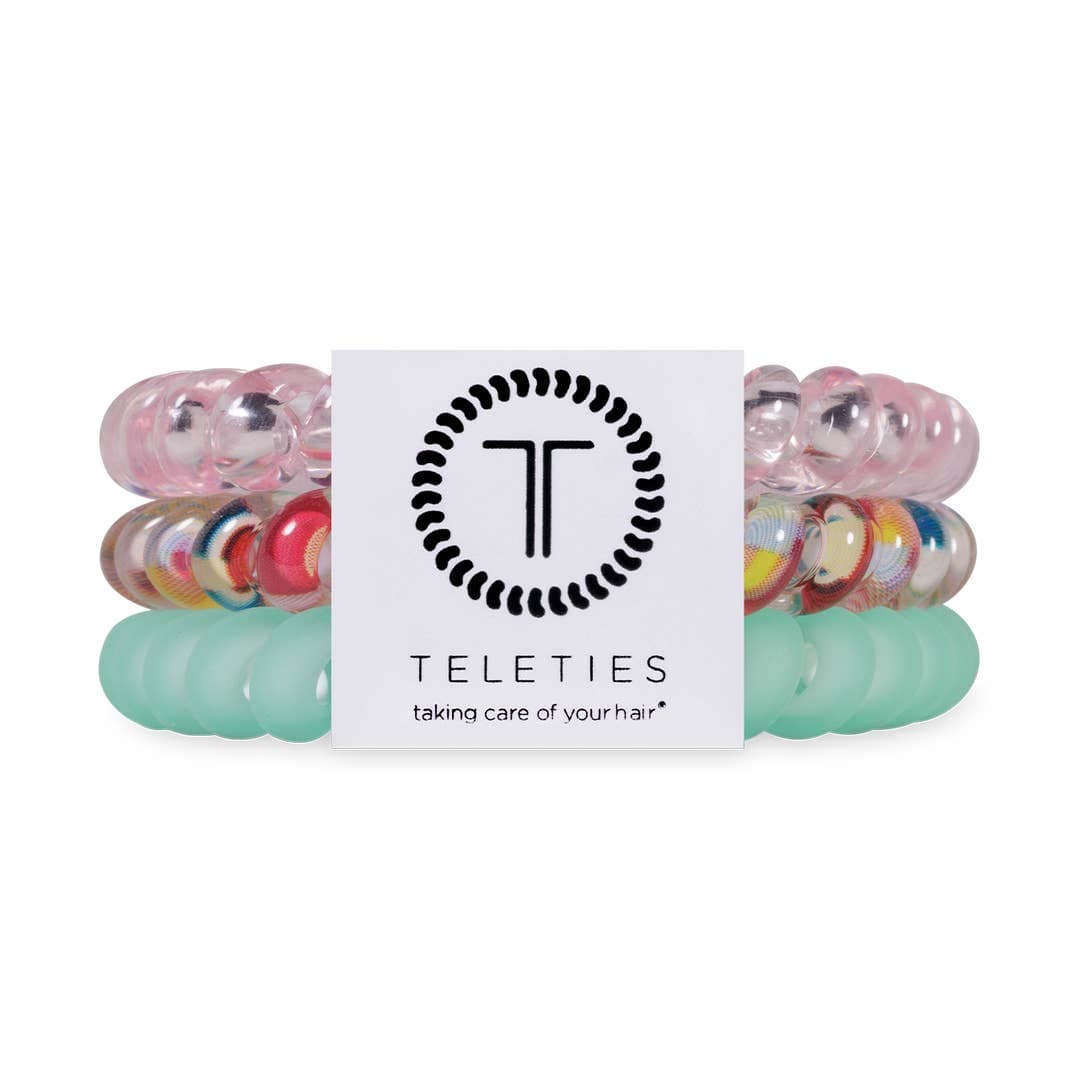 Small Spring Splash Hair Ties Spiral Hair Coils