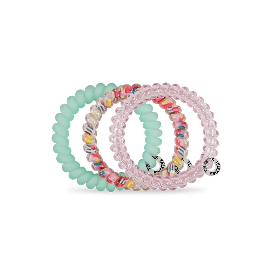 Small Spring Splash Hair Ties Spiral Hair Coils
