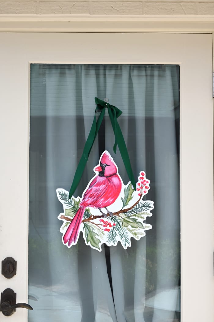 SoulTide Studios Christmas Cardinal Door Hanger - Little Miss Muffin Children & Home