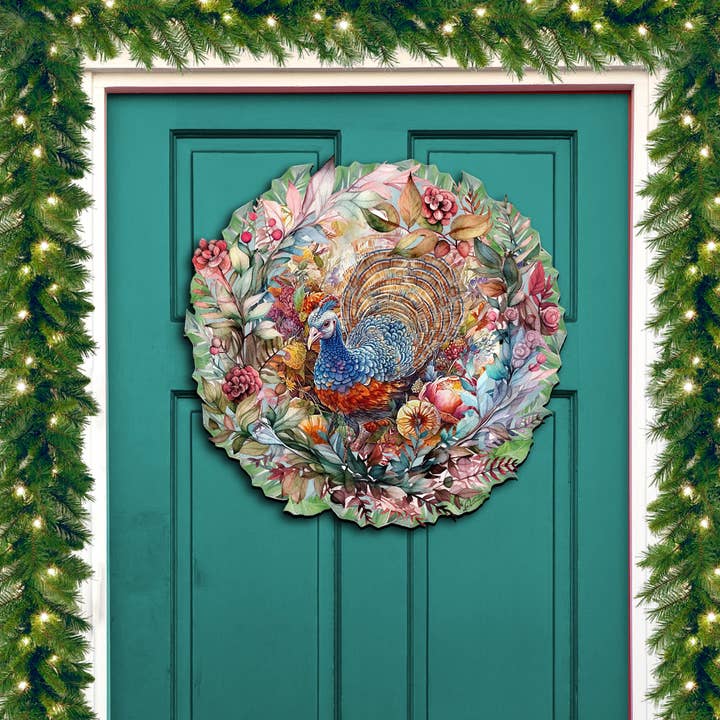 Thanksgiving Turkey Wreath Door Hanger