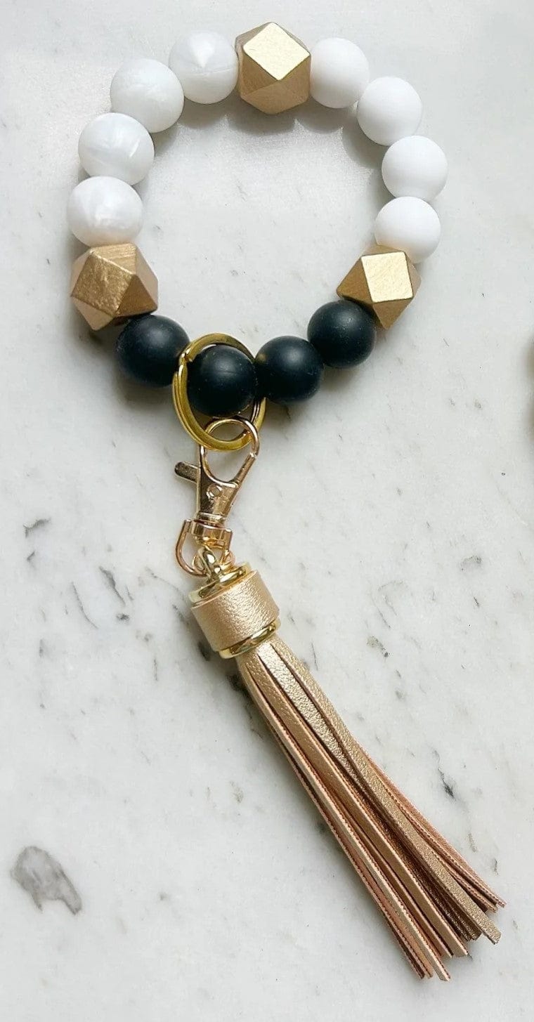 Lanyard Lovebirds Lanyard Lovebirds O Wristband Keychain Gold Tassel - Little Miss Muffin Children & Home