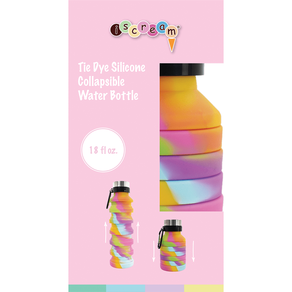 iScream iScream Tie Dye Collapsible Water Bottle - Little Miss Muffin Children & Home