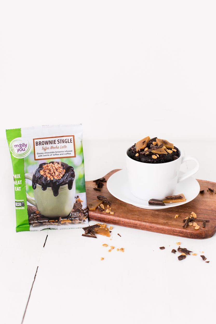 Molly & You Molly & You Toffee Mocha Latte Brownie Microwave Single - Little Miss Muffin Children & Home