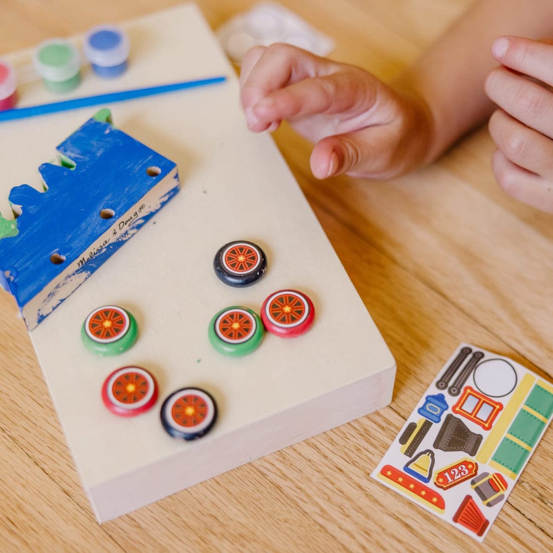Melissa & Doug Melissa & Doug Created by Me! Wooden Train Craft Kit - Little Miss Muffin Children & Home