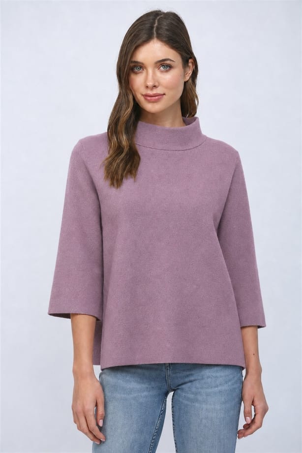 Fate by LFD Mock Neck Pull Over Bell Sleeve Sweater, 4 Colors Available - Little Miss Muffin Children & Home