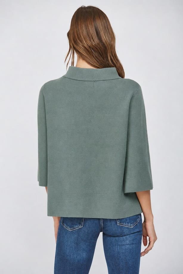 Fate by LFD Mock Neck Pull Over Bell Sleeve Sweater, 4 Colors Available - Little Miss Muffin Children & Home