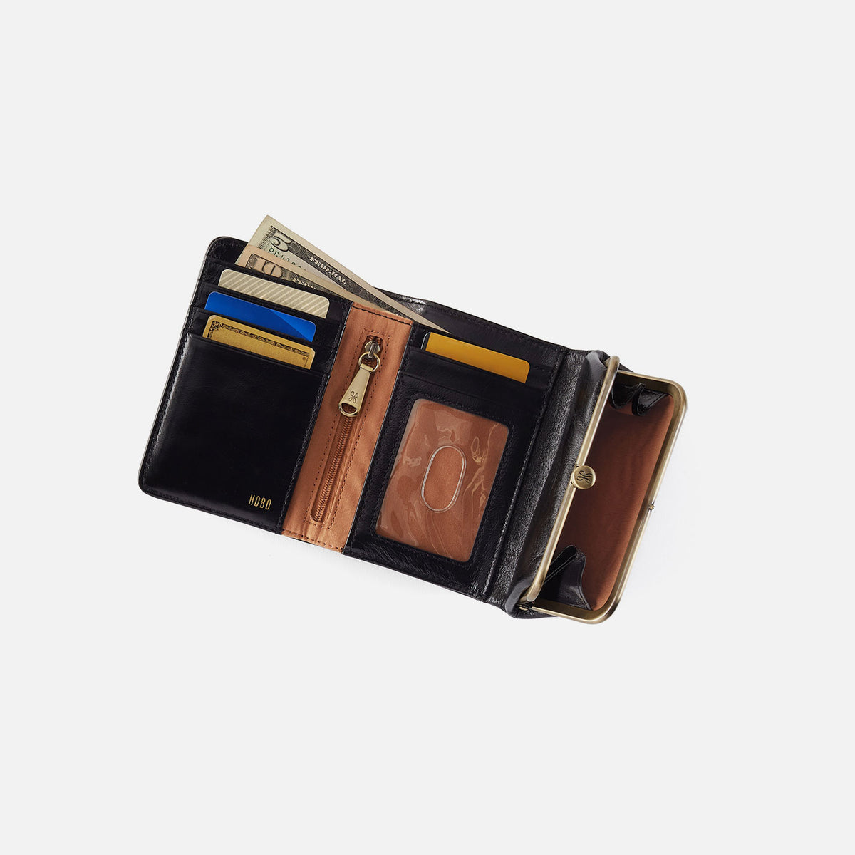 Hobo Robin Compact Wallet In Printed Leather Summer Safari - Little Miss Muffin Children & Home