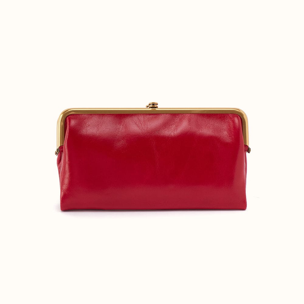 Hobo Lauren Clutch-Wallet Polished Leather - True Red - Little Miss Muffin Children & Home