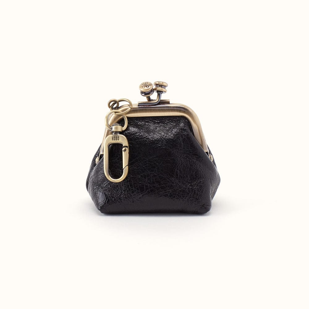 Hobo Run Frame Pouch Polished Leather - Black - Little Miss Muffin Children & Home