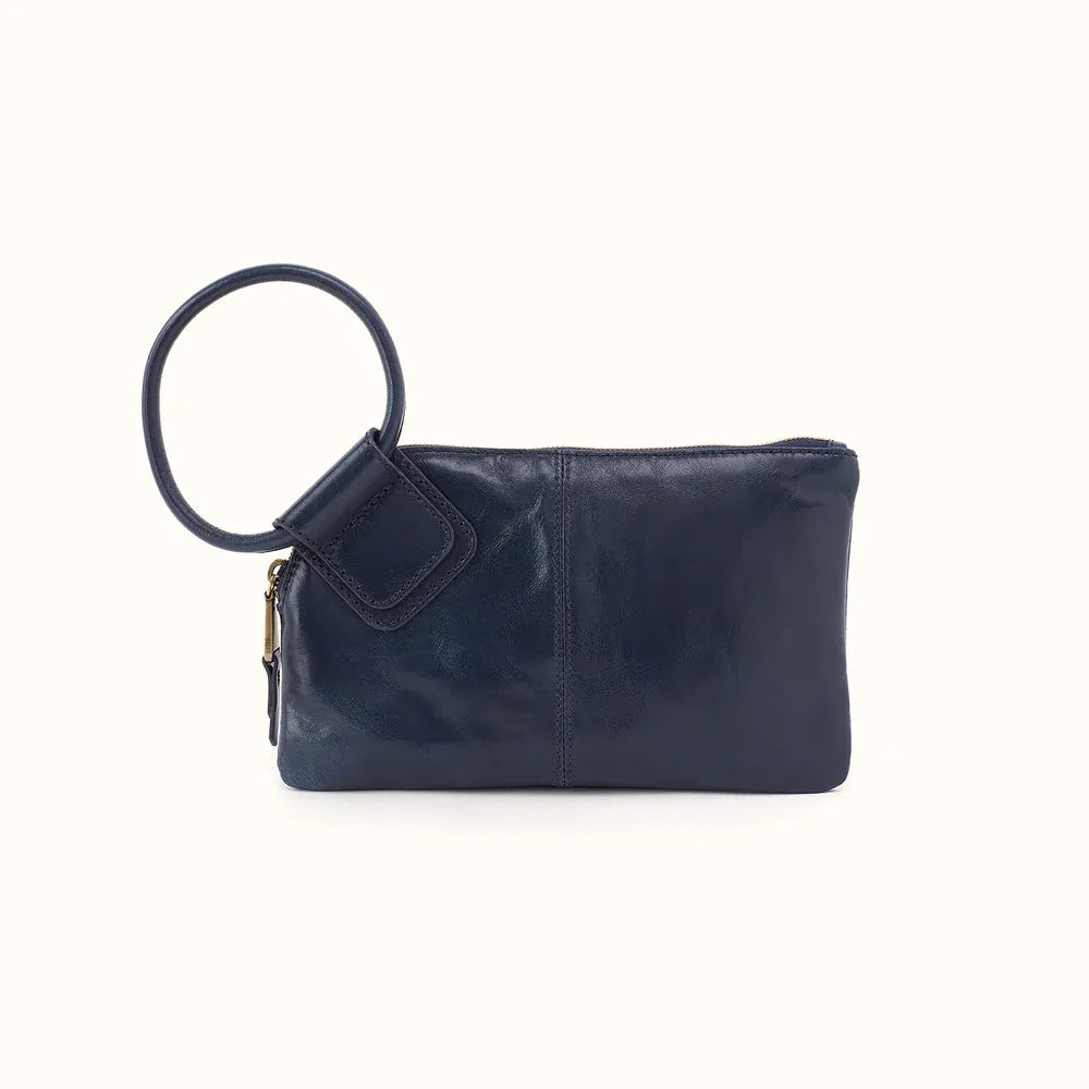 Hobo Sable Wristlet in Polished Leather - Ink Navy - Little Miss Muffin Children & Home