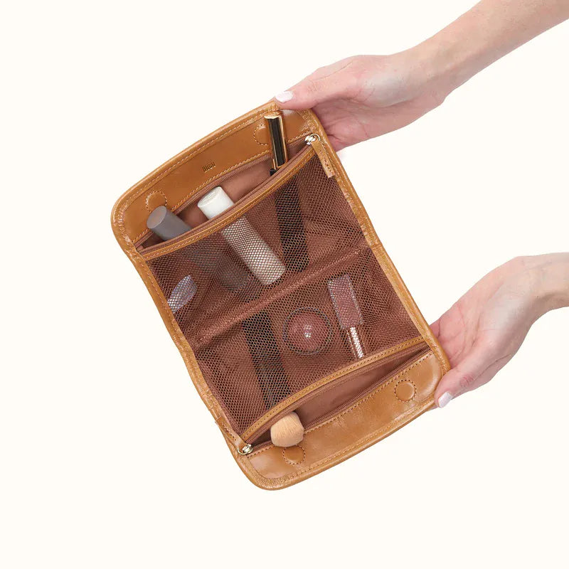 Hobo Hobo Beauty Cosmetic Pouch in Polished Leather - Natural - Little Miss Muffin Children & Home
