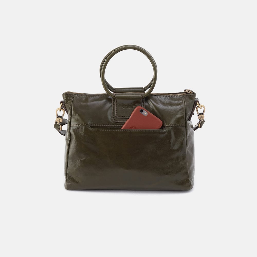 Hobo Hobo Sheila Medium Satchel In Polished Leather- Deep Moss - Little Miss Muffin Children & Home