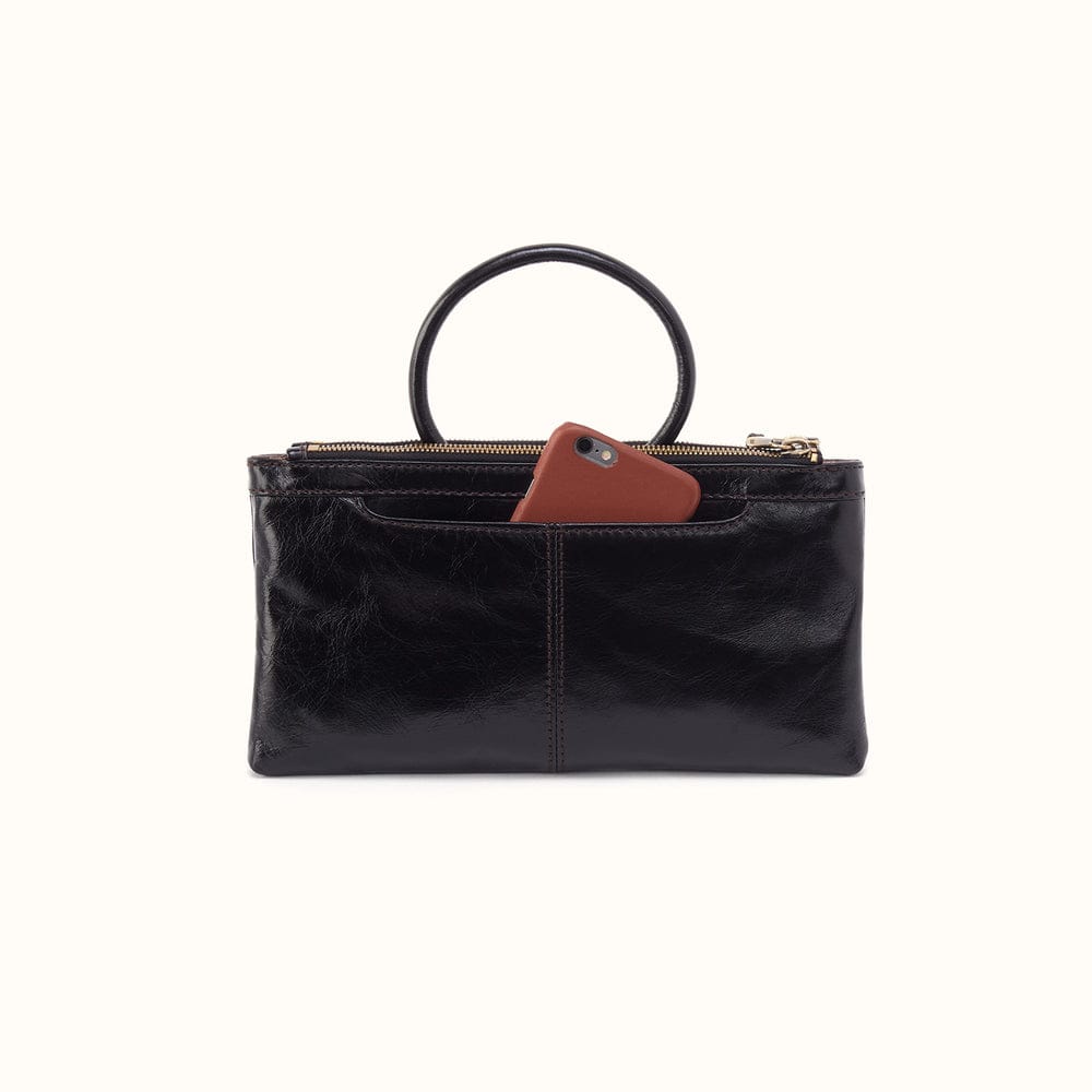Hobo Sable Crossbody Polished Leather - Black - Little Miss Muffin Children & Home