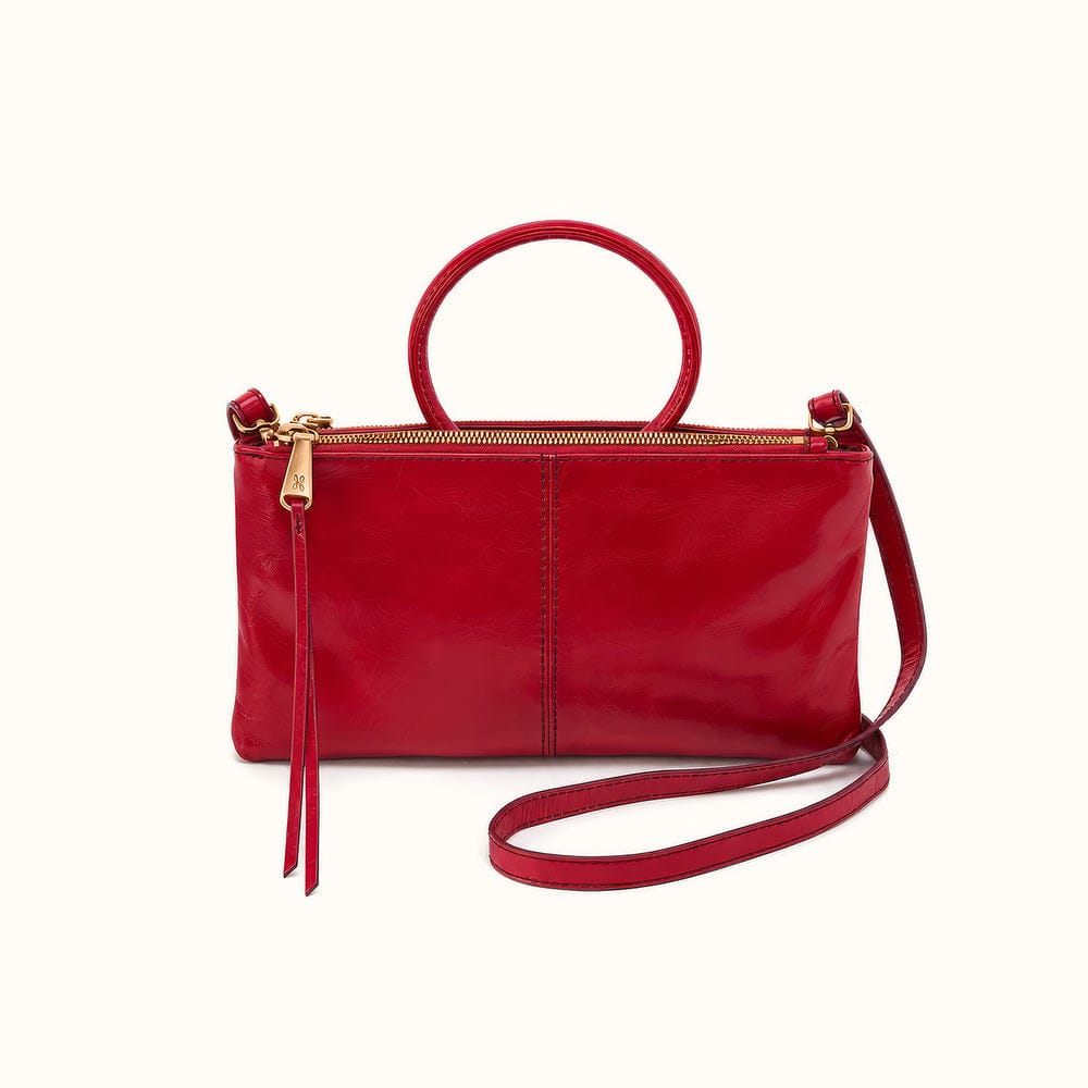 Hobo Sable Crossbody Polished Leather - True Red - Little Miss Muffin Children & Home