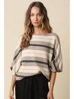 Veda Stripe Dolman Knit Top