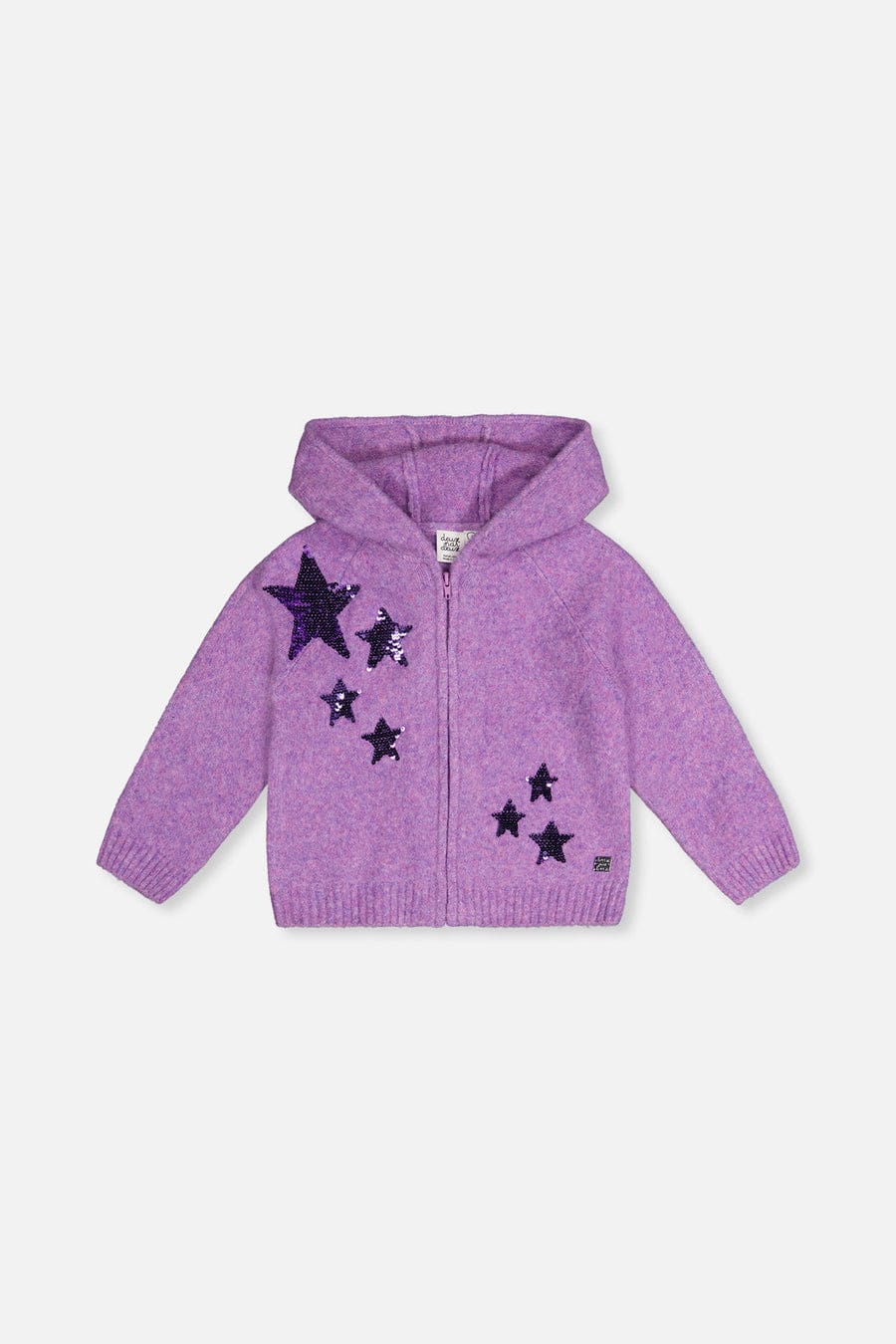Violet Tulip Hooded Knitted Cardigan