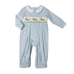 Whimsy Bay Kids Petey Puppy Smocked Collared Romper - Little Miss Muffin Children & Home