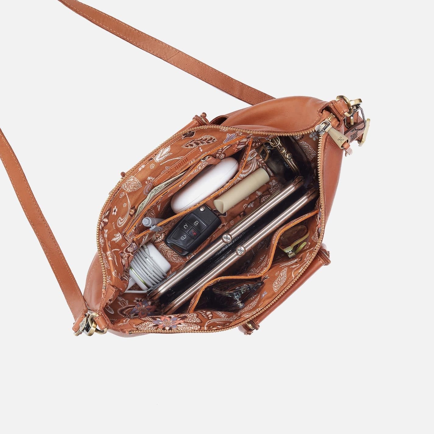 Hobo Sheila Large Crossbody in Washed Leather - Harvest Wheat - Little Miss Muffin Children & Home