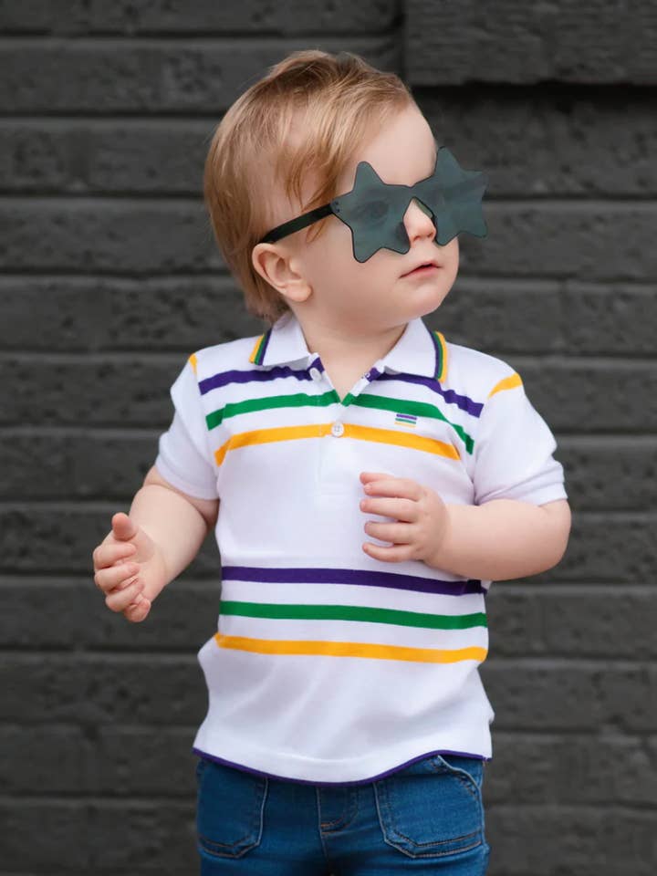 White Infinity Toddler Short Sleeve Shirt