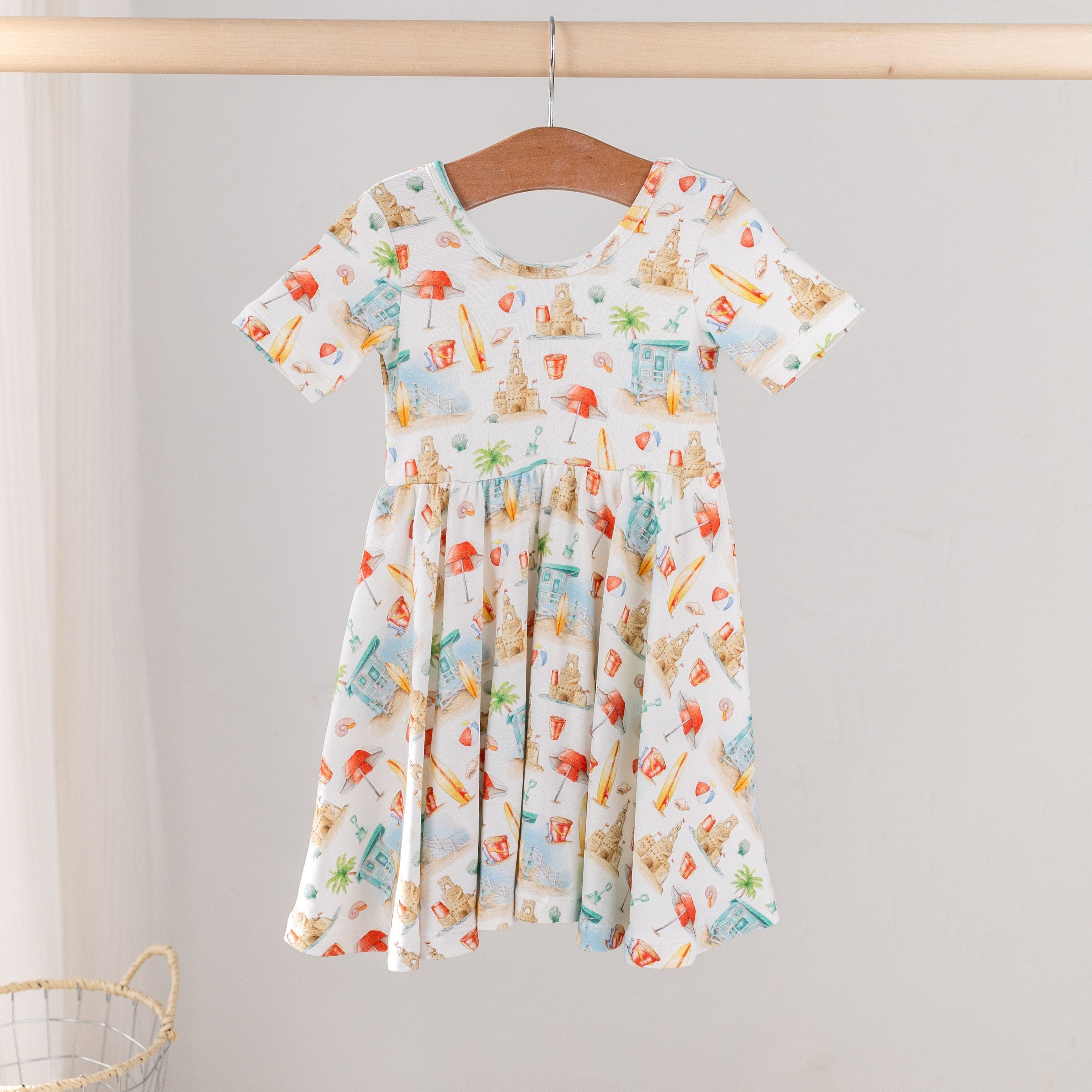 Beach Day Organic Cotton Twirl Dress