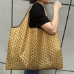 FurDecoration Large Capacity Single Shoulder Shopping Bag with Geometric Print, Available in 10 Colors - Little Miss Muffin Children & Home