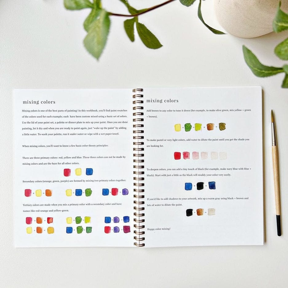 Emily Lex Studio Emily Lex Studio Bouquets Watercolor Workbook - Little Miss Muffin Children & Home