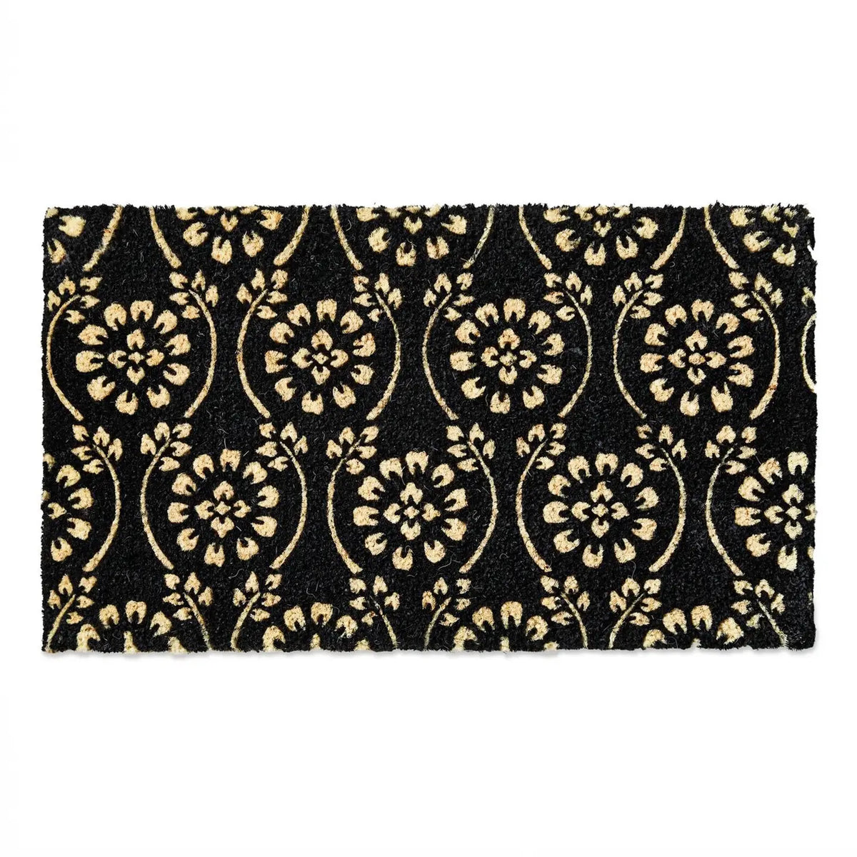 tag Floral Vine Black Coir Mat - Little Miss Muffin Children & Home