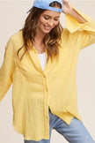 La Miel La Miel Button Down Gauze Shirt - Little Miss Muffin Children & Home