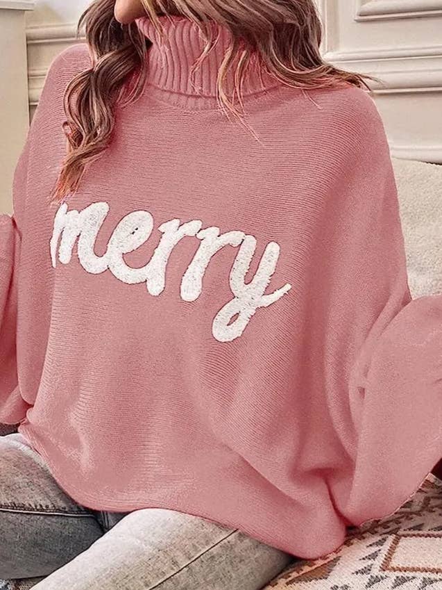 Serenity Collective Merry Turtleneck Sweater - Little Miss Muffin Children & Home