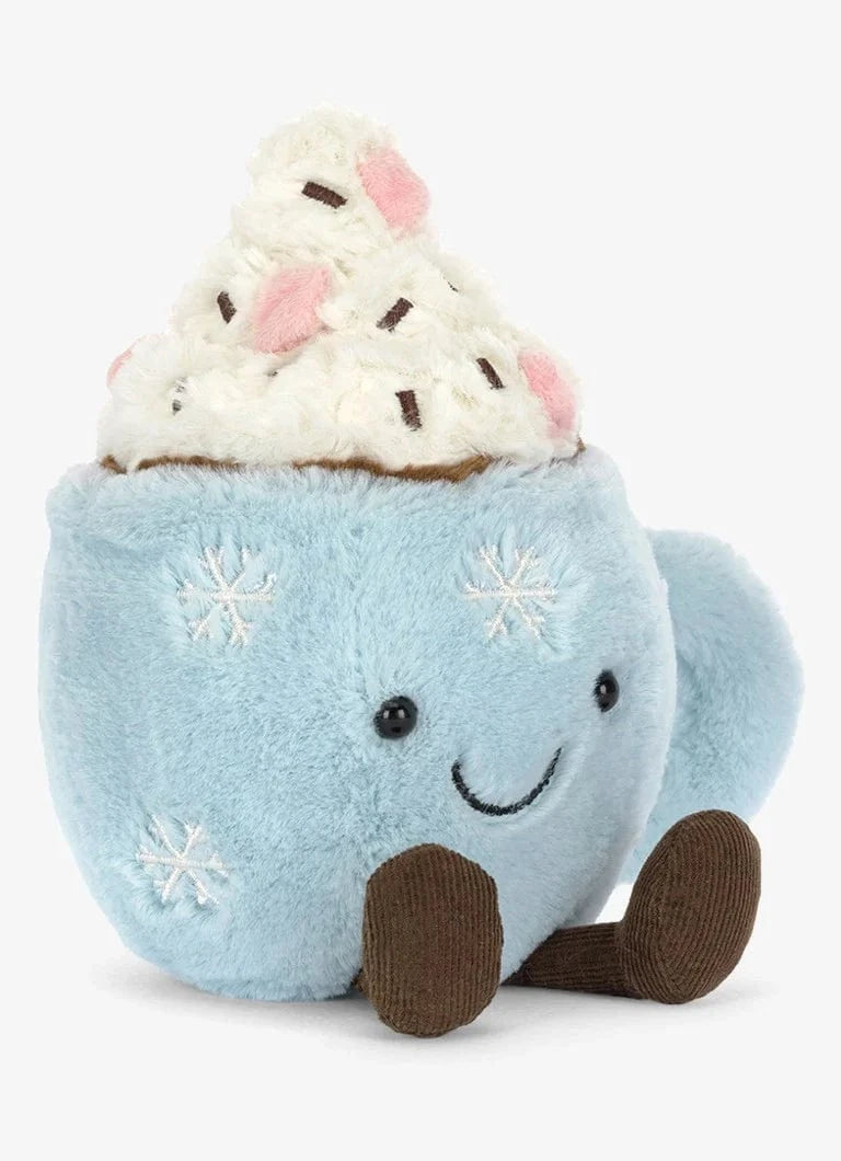 hot chocolate with marshmellow jelly cat