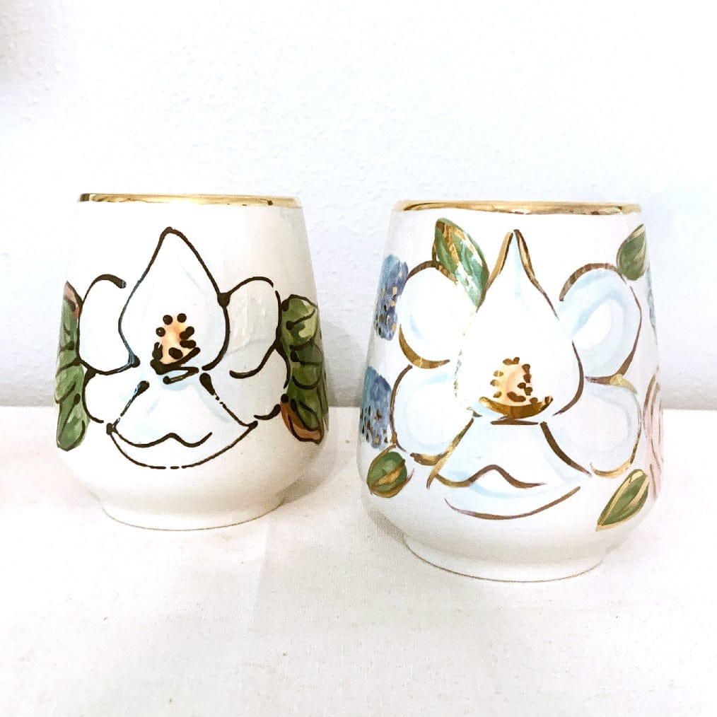 Magnolia Creative Co Magnolia Creative Co Magnolia Wine Glass - Little Miss Muffin Children & Home