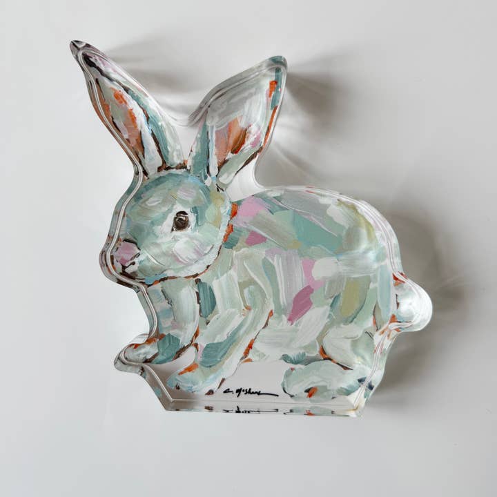 Chelsea McShane Art Chelsea McShane Art “Bunny Hunny” Acrylic Mini Shelfie - Little Miss Muffin Children & Home