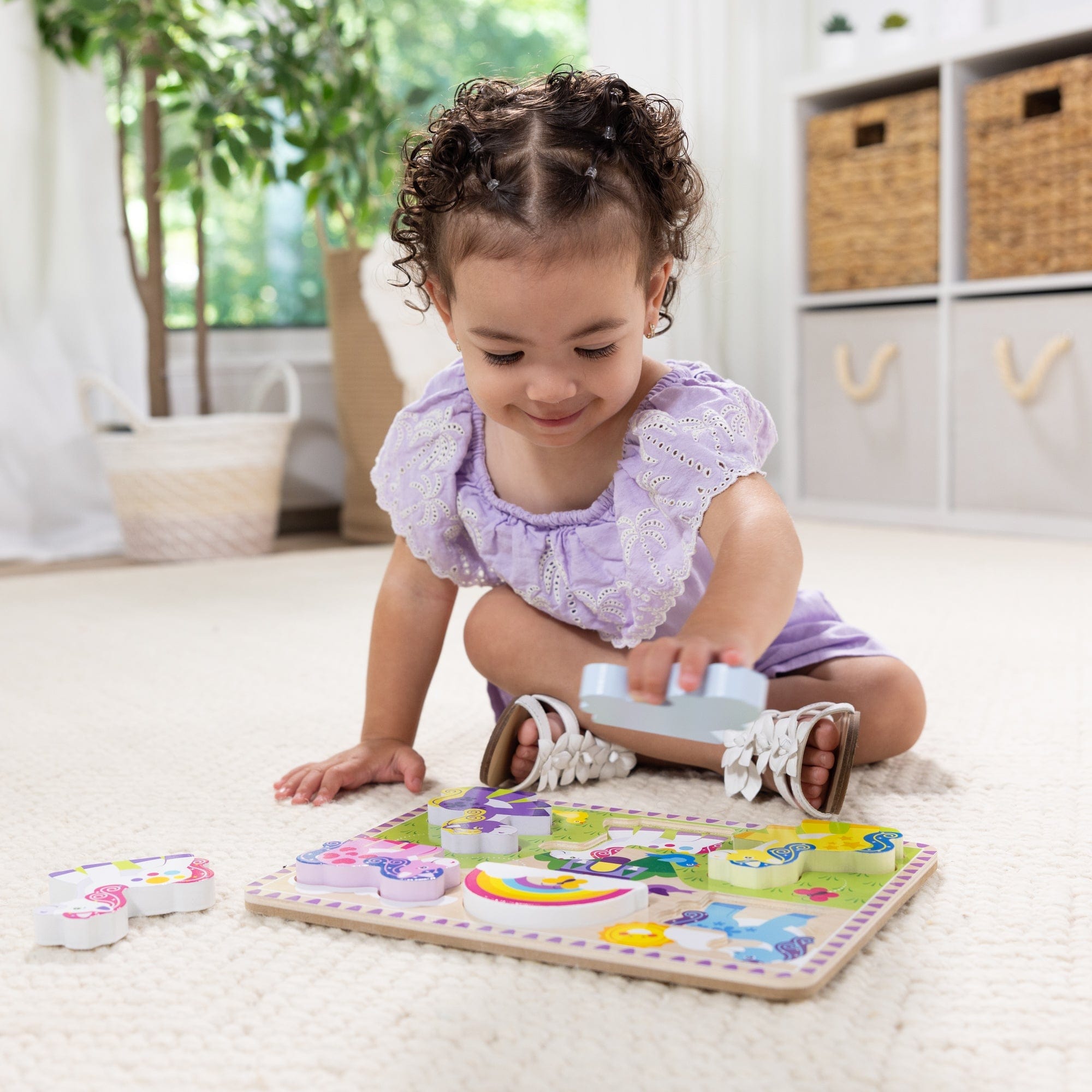 Melissa & Doug Melissa & Doug Unicorn Chunky Puzzle - Little Miss Muffin Children & Home