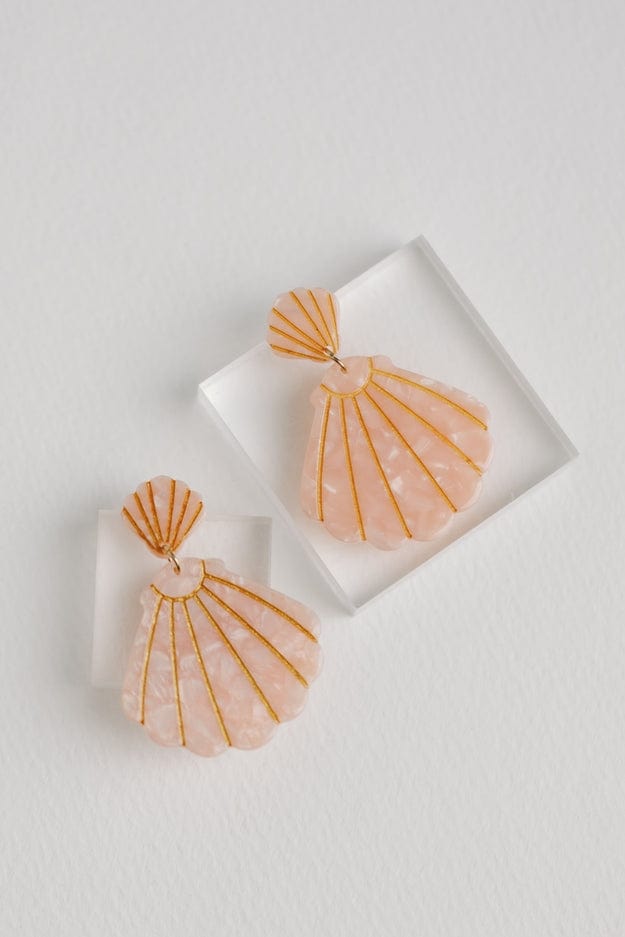 St Armands Designs of Sarasota St Armands Designs Tortoise Shell Statement Earrings - Little Miss Muffin Children & Home